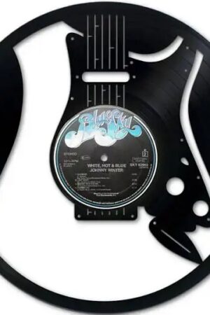 Vinylové hodiny Kytara
