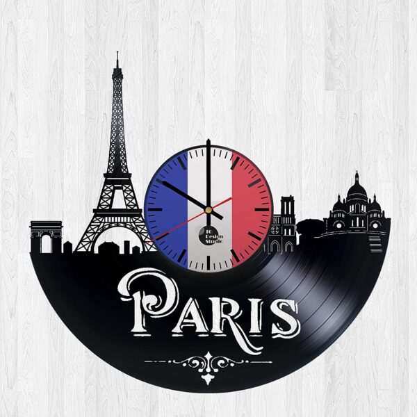 Vinylové hodiny PARIS 5