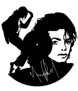 Vinylové hodiny Michael Jackson 4