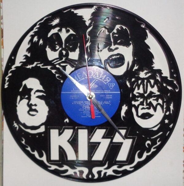 Vinylové hodiny KISS