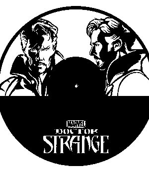 Vinylové hodiny Doctor Strange