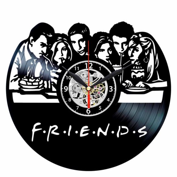 Vinylové hodiny Friends