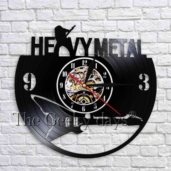 Vinylové hodiny Heavy Metal