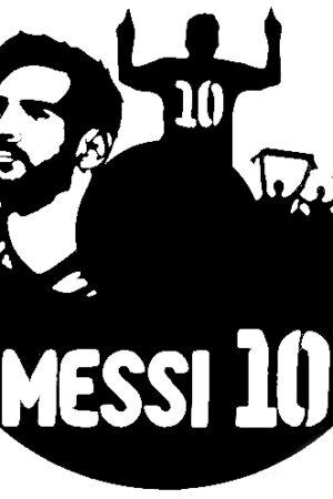 Vinylové hodiny Messi