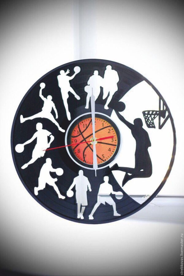 Vinylové hodiny Basketbal 2