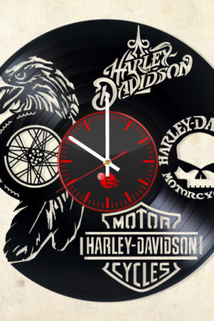vinylové hodiny Harley davidson 1