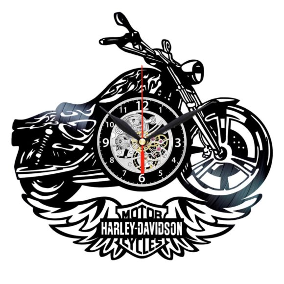 Vinylové hodiny Harley Davidson 3
