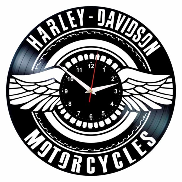 Vinylové hodiny Harley Davidson 3