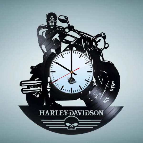 Vinylové hodiny Harley Davidson 2
