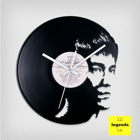Vinylové hodiny Bruce Lee