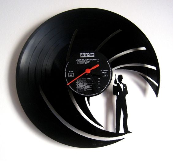 Vinylové hodiny BOND 007 no.2