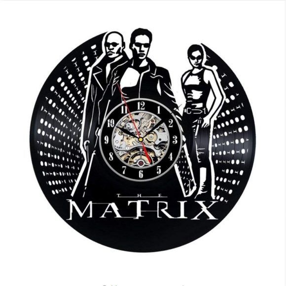 Vinylové hodiny Matrix