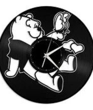 Vinylové hodiny Medvídek PÚ