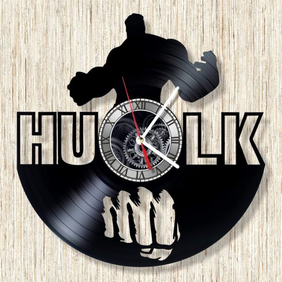 Vinylové hodiny HULK 4