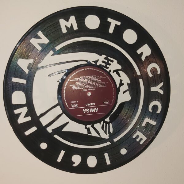Vinylové hodiny Indiana Motocycle