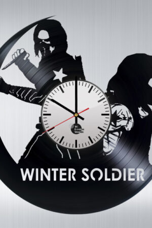 Vinylové hodiny Winter Soldier www.vinylclock.cz