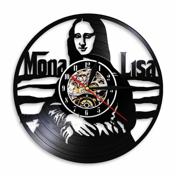 Vinylové hodiny Mona Lisa 1  www.vinylclock.cz a www.vinylovehodiny.cz