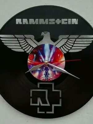 Vinylové hodiny Rammstein 4 www.vinylclock.cz a www.vinylovehodiny.cz
