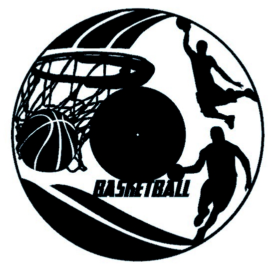 Vinylové hodiny Basketbal 1 www.vinylclock.cz a www.vinylovehodiny.cz