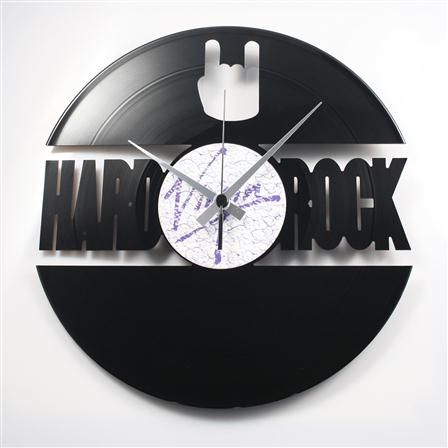 Vinylové hodiny Hard Rock  www.vinylclock.cz a www.vinylovehodiny.cz